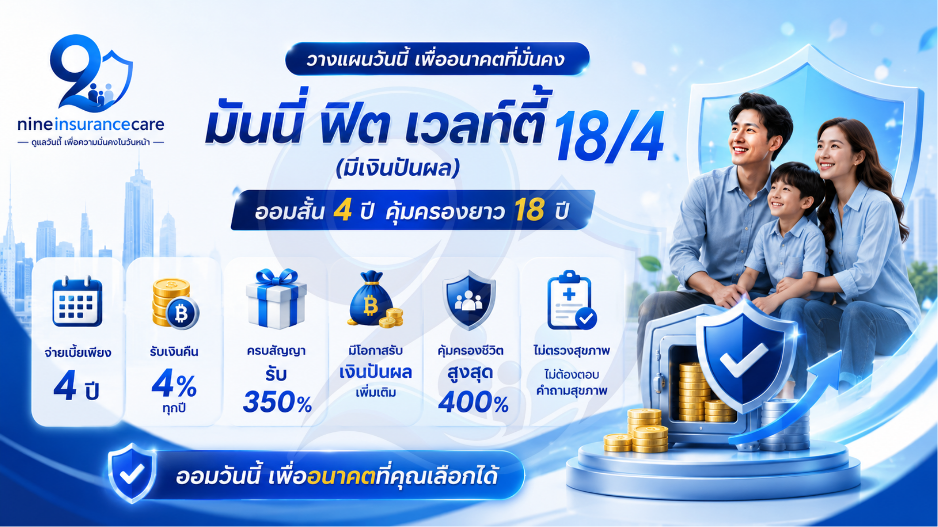 มันนี่ ฟิต เวลท์ตี้ 18/4 (มีเงินปันผล)