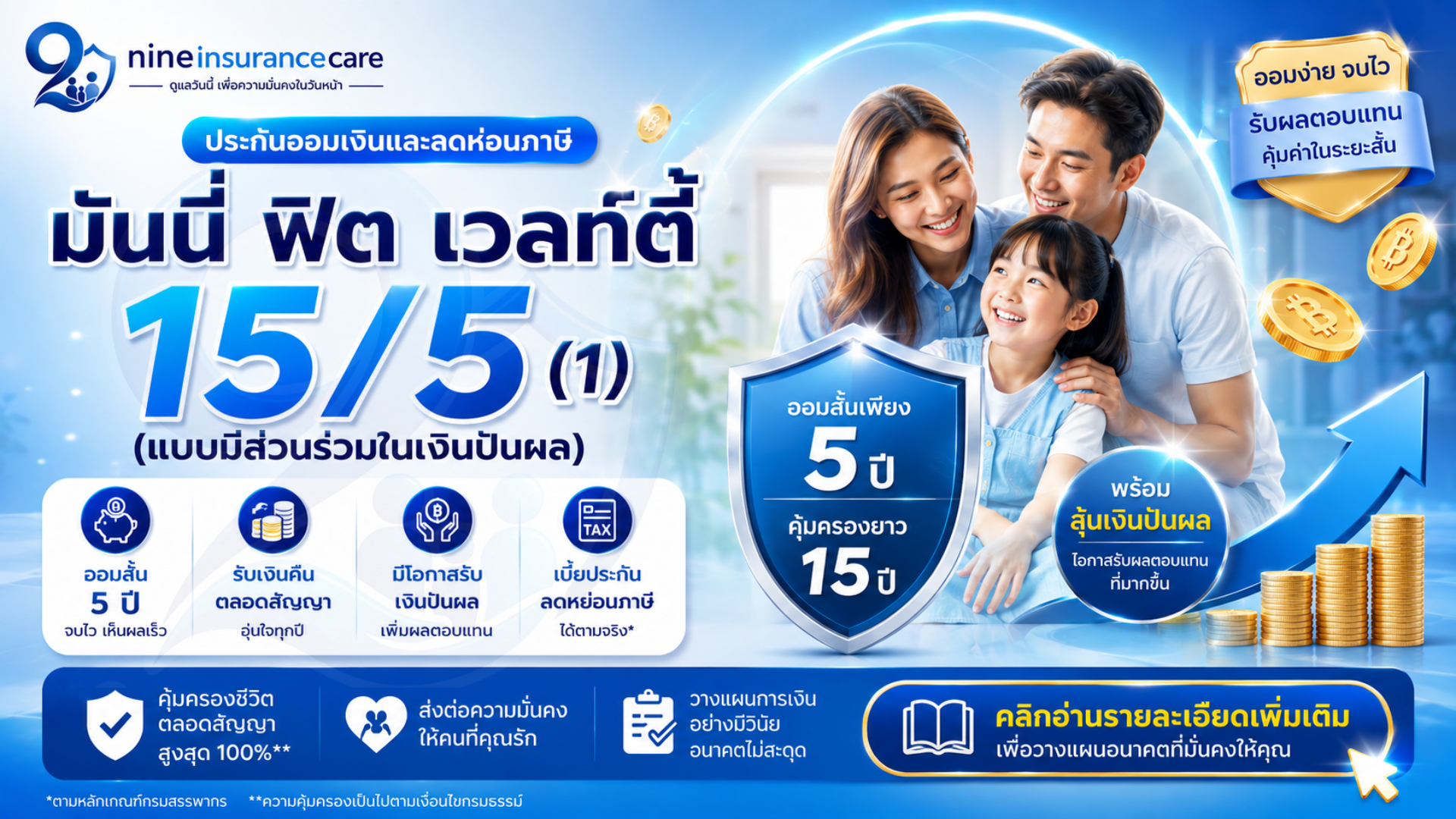 มันนี่ ฟิต เวลท์ตี้ 15/5 (1) (แบบมีส่วนร่วมในเงินปันผล)